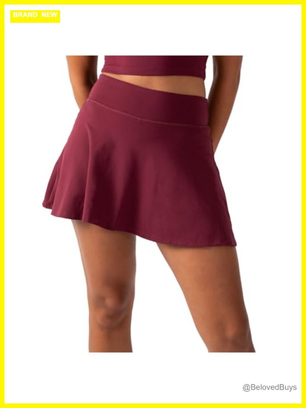 YITTY UltraLuxe High-Waist Tennis Skort w/Built-in Shorts 4-Way Stretch UPF 50+
